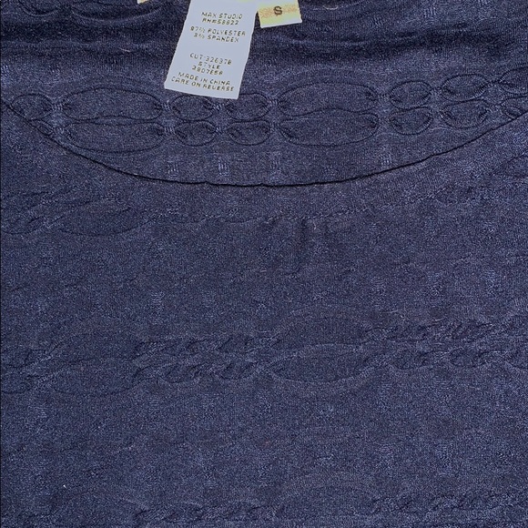 Max Studio Navy Blue “Sweater” Dress - Picture 7 of 7